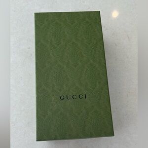 Gucci Empty Shoe Storage Box with Gucci Tissue Paper and Receipt Holder.